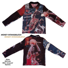 Load image into Gallery viewer, ‘Make Mi® Like Mike’ Zip-Up Collared Jacquard Tapestry